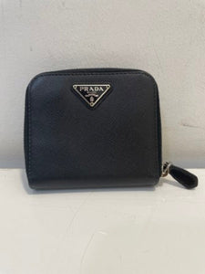Prada Black Compact Wallet