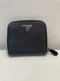 Prada Black Compact Wallet