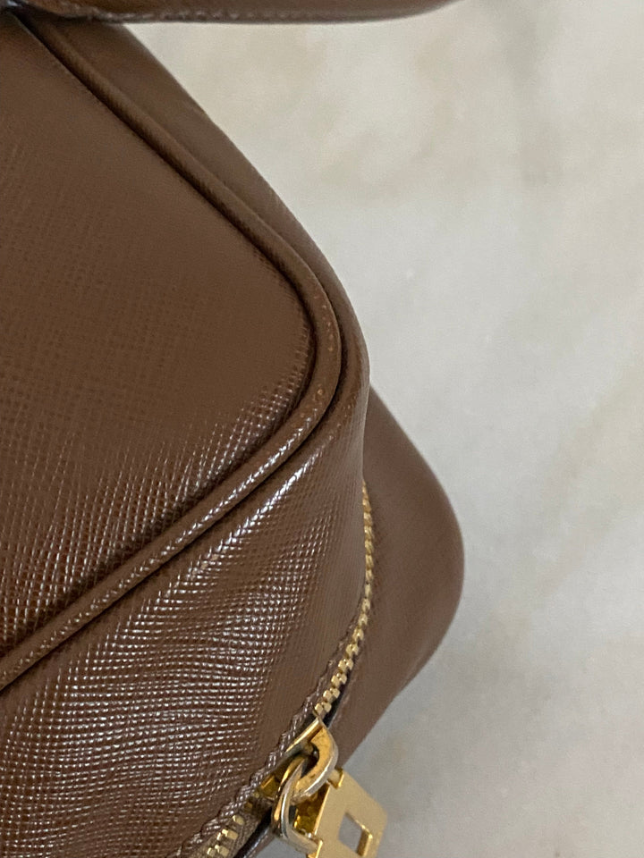 Prada Brown Bauletto Tote Bag