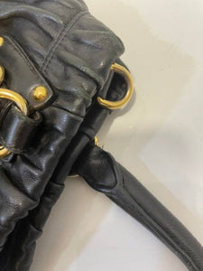 Prada Black Nappa Gaufre Tote Bag