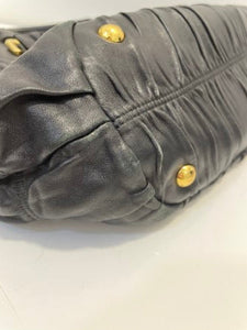 Prada Black Nappa Gaufre Tote Bag
