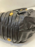 Prada Black Nappa Gaufre Tote Bag