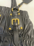 Prada Black Nappa Gaufre Tote Bag