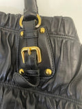 Prada Black Nappa Gaufre Tote Bag