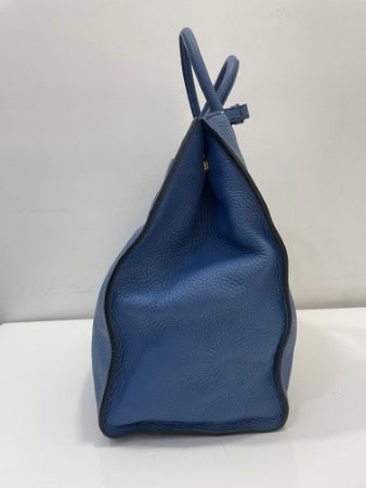 Prada Blue Vitello Daino Bag