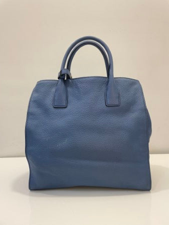 Prada Blue Vitello Daino Bag