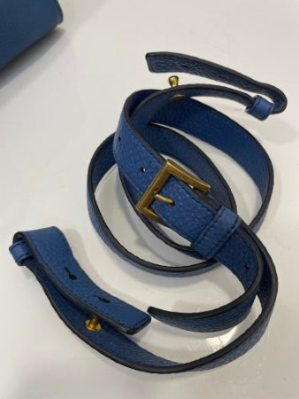 Prada Blue Vitello Daino Bag