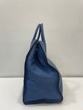 Prada Blue Vitello Daino Bag