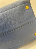 Prada Blue Vitello Daino Bag