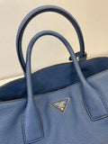Prada Blue Vitello Daino Bag