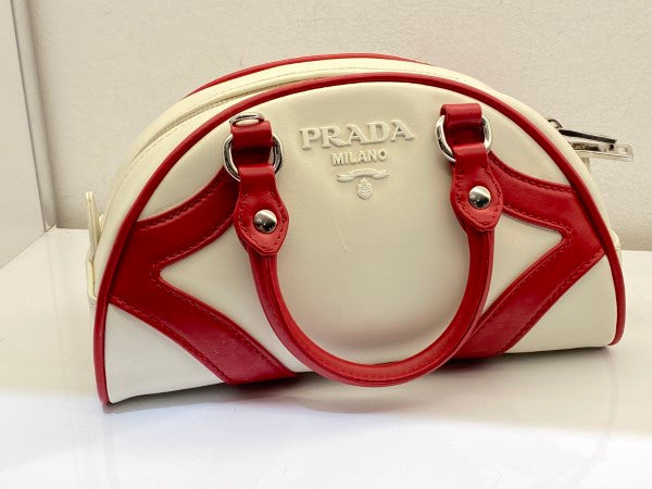 Prada Bicolor Bowling Bag