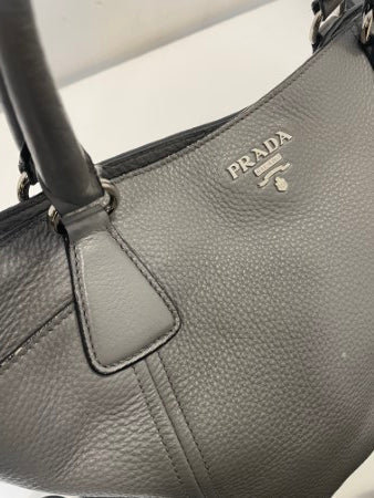 Prada Grey Vitello Daino Bag