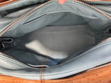Prada Camel Ostrich Tote Bag