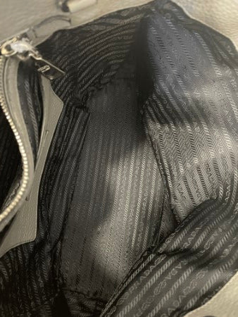 Prada Grey Vitello Daino Bag