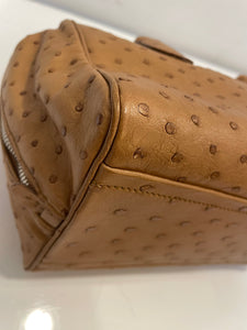 Prada Camel Ostrich Tote Bag
