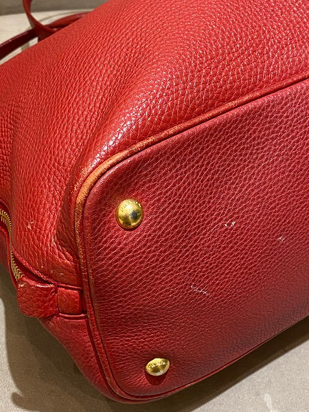 Prada Red Vitello Daino Bag