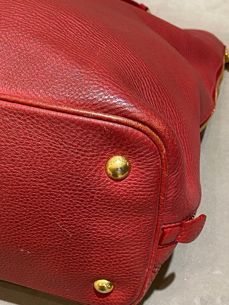 Prada Red Vitello Daino Bag