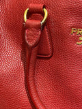Prada Red Vitello Daino Bag