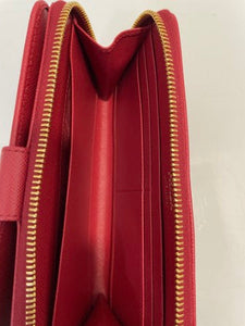 Prada Red Long Wallet