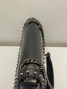 Prada Black Flap Studded Bag