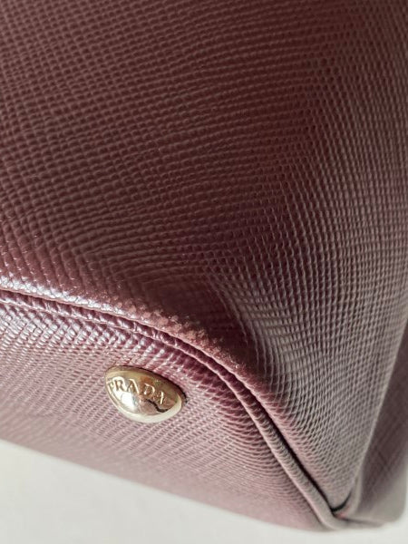 Prada Cerise Medium Double Handle Bag