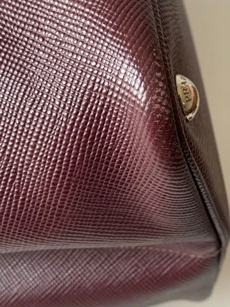 Prada Cerise Medium Double Handle Bag