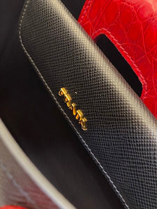 Prada Bicolor Galleria Tote Bag