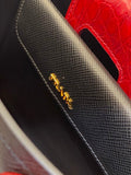 Prada Bicolor Galleria Tote Bag
