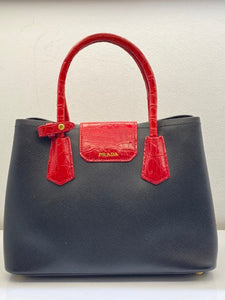 Prada Bicolor Galleria Tote Bag