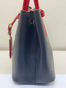 Prada Bicolor Galleria Tote Bag