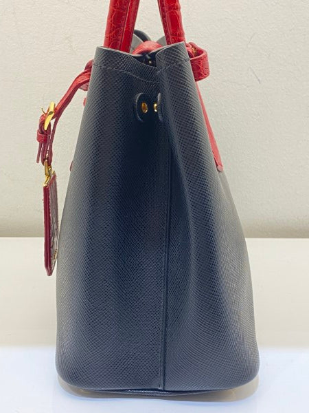 Prada Bicolor Galleria Tote Bag