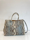 Prada Brown Python Tote Bag