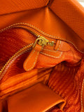 Prada Orange Soft Frame Clutch