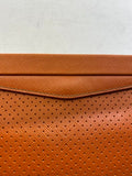 Prada Orange Soft Frame Clutch