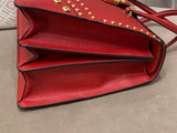 Prada Red Lux Studded Handle Bag