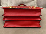 Prada Red Lux Studded Handle Bag