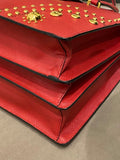 Prada Red Lux Studded Handle Bag