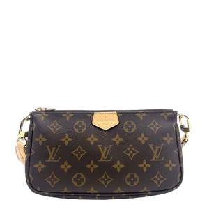 LOUIS VUITTON Pouchette w/Canvas Strap