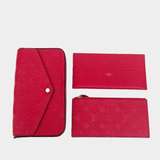 LOUIS VUITTON Monogram Empreinte Pochette Félicie -Red