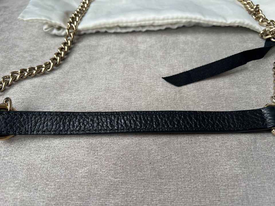 Gucci Interlocking GG Black Small Shoulder Bag