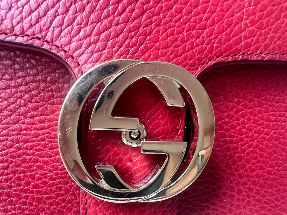 Gucci Interlocking GG Red Small Shoulder Bag