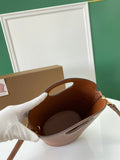 Burberry Small Leather Pocket Bucket Bag