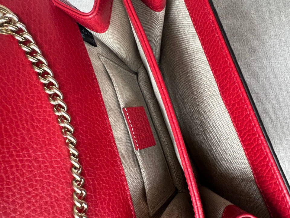Gucci Interlocking GG Red Small Shoulder Bag