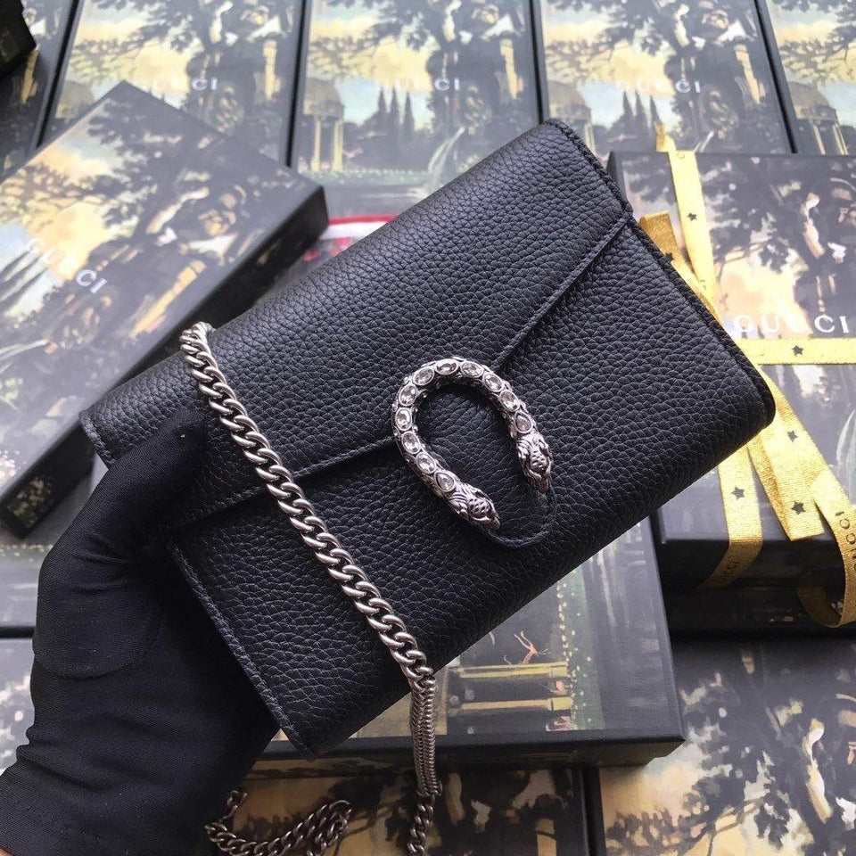 Gucci Dionysus Leather Super Mini Bag
