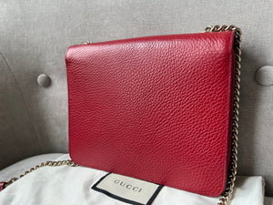 Gucci Interlocking GG Red Small Shoulder Bag