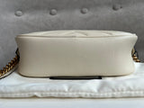 Gucci GG White Marmont Mini Shoulder Bag (RRP £1,160)