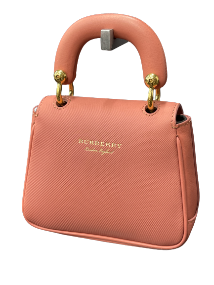 BURBERRY DK88 Top Handle Mini Leather Bag (With Strap)