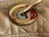 Christian Dior Beige Cannage Soft Tote