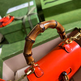 Gucci Small Top Handle Bag With Bamboo