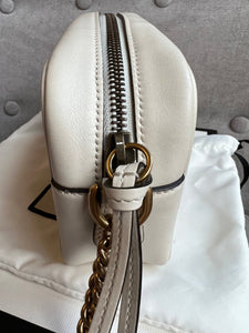 Gucci GG White Marmont Mini Shoulder Bag (RRP £1,160)